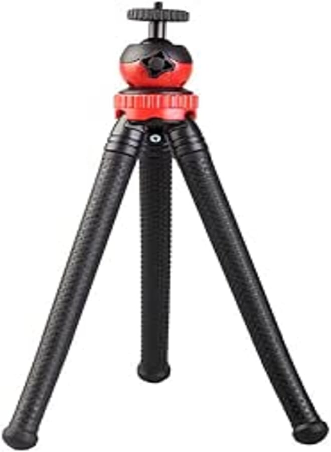 Mini Flexible Tripod Octopus Spider Stand Holder with 360° Ball Head for GoPro Heor 6/5/4/3 Plus/3 Yi Action Camera for Canon Nikon Sony DSLR for iPhone X 8 7 Cell Phone